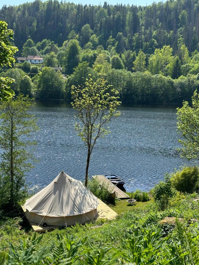 Glamping On Idyllic Lake, Paddle Boards & Rowboat Porsgrunn Buitenkant foto