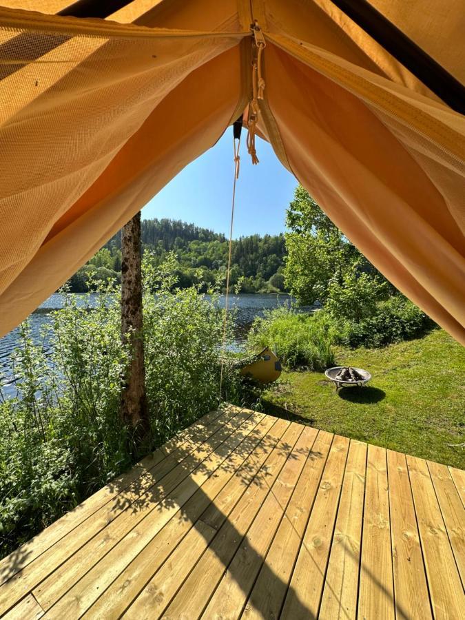 Glamping On Idyllic Lake, Paddle Boards & Rowboat Porsgrunn Buitenkant foto
